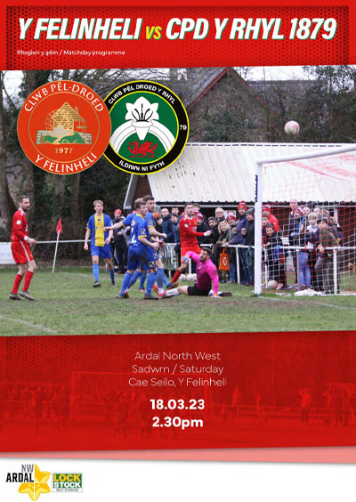 Y Felinheli v Rhyl 1879 matchday programme